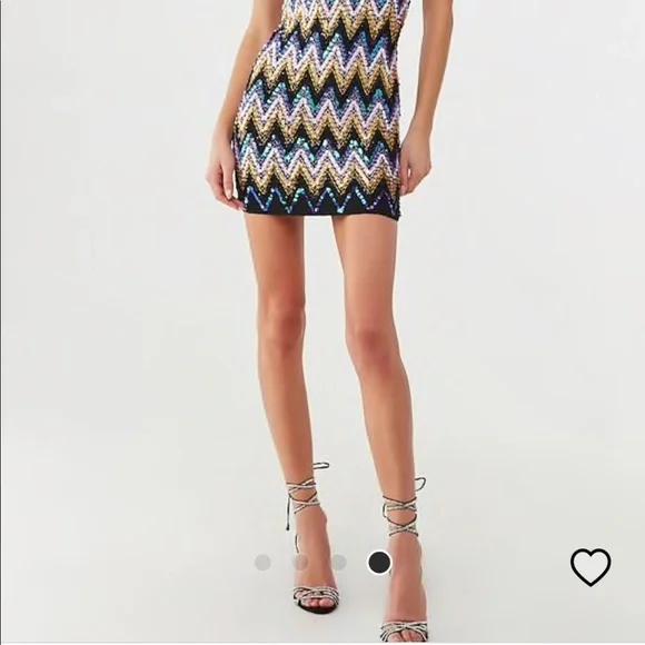 knee length dresses for ladies Navy and Mint Chevron Short Dress